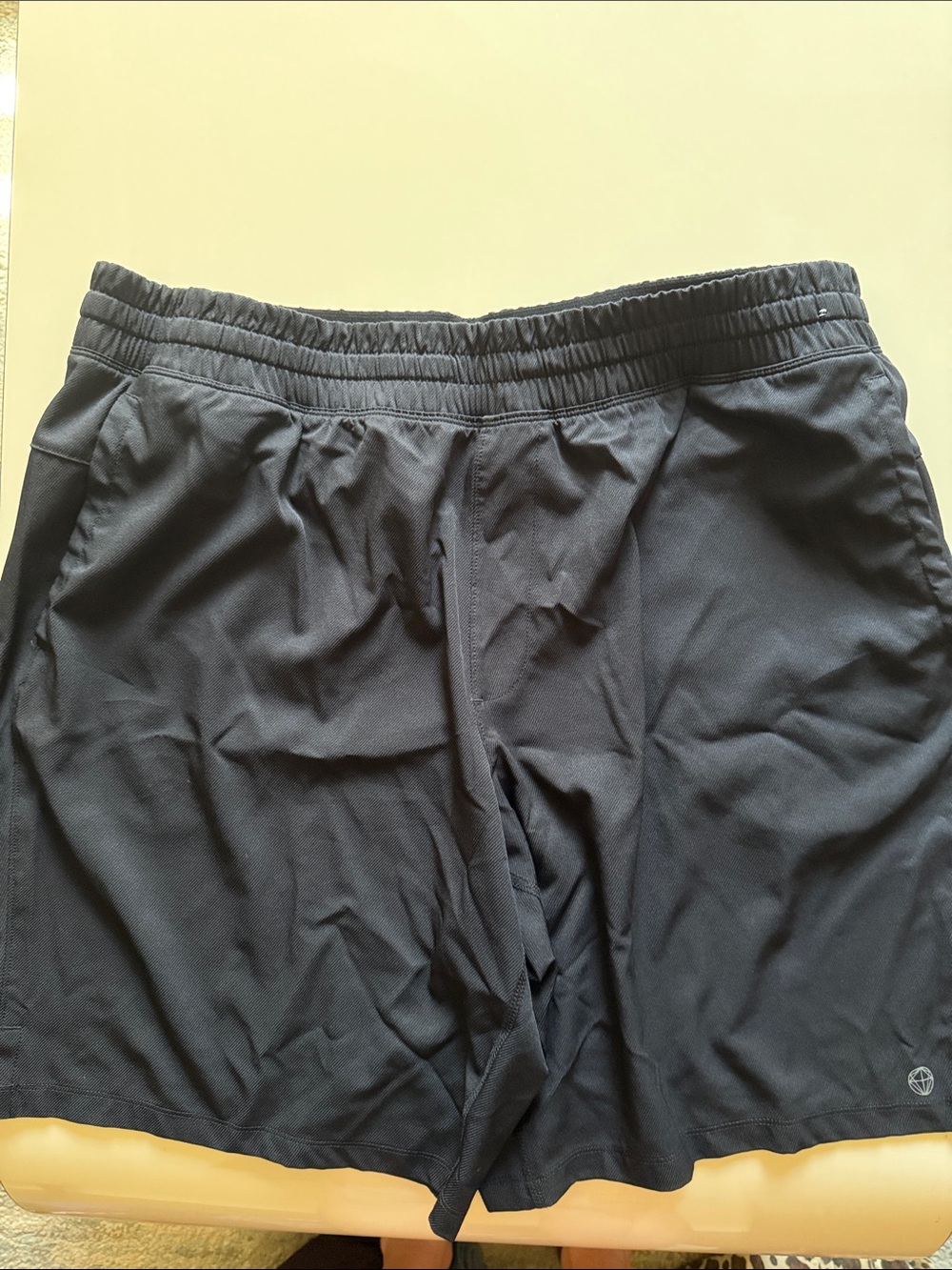 Men's Black Athletic Shorts - Elastic Waist